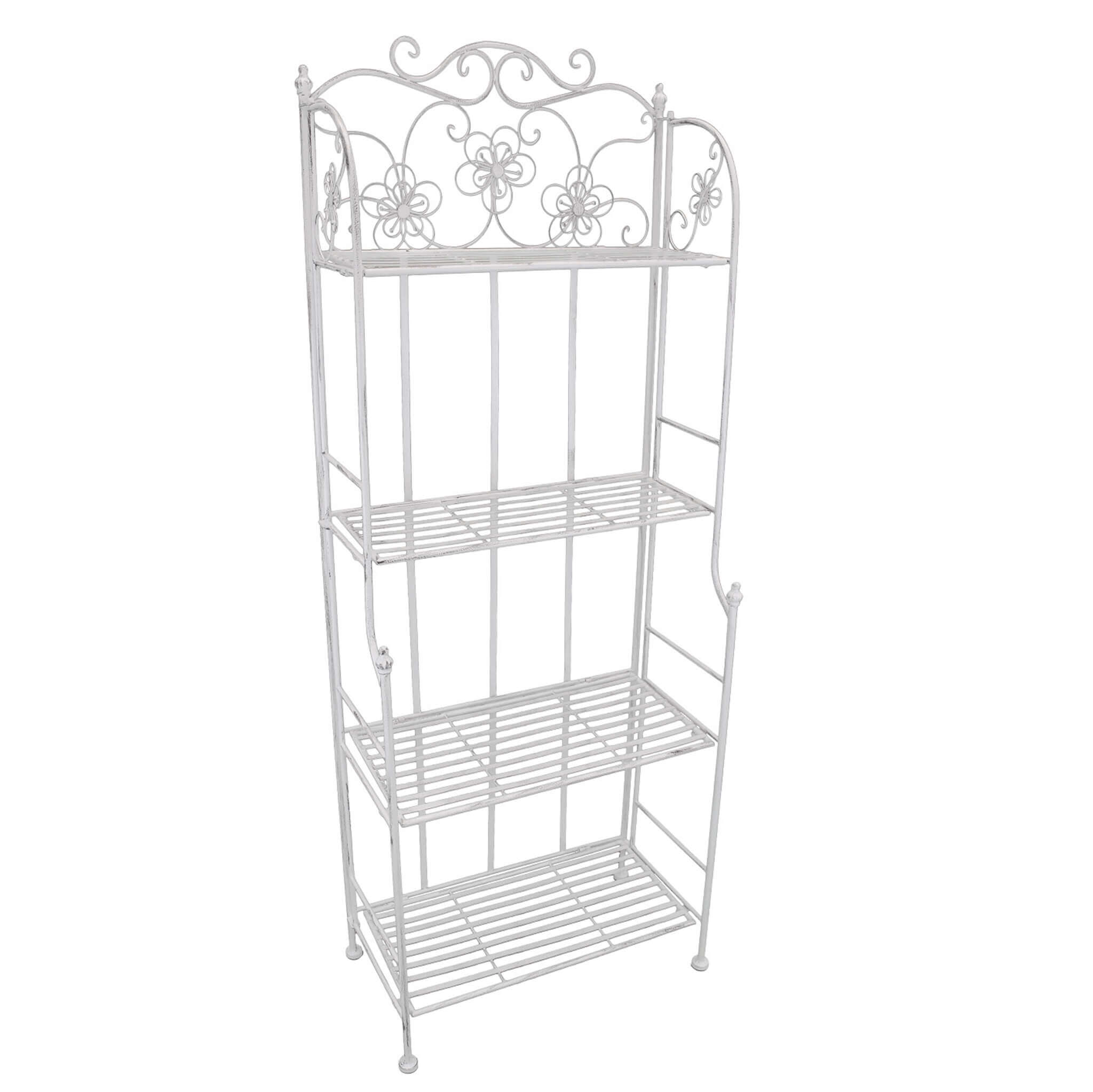 Étagère Scaffale 4 piani in acciaio Margherita