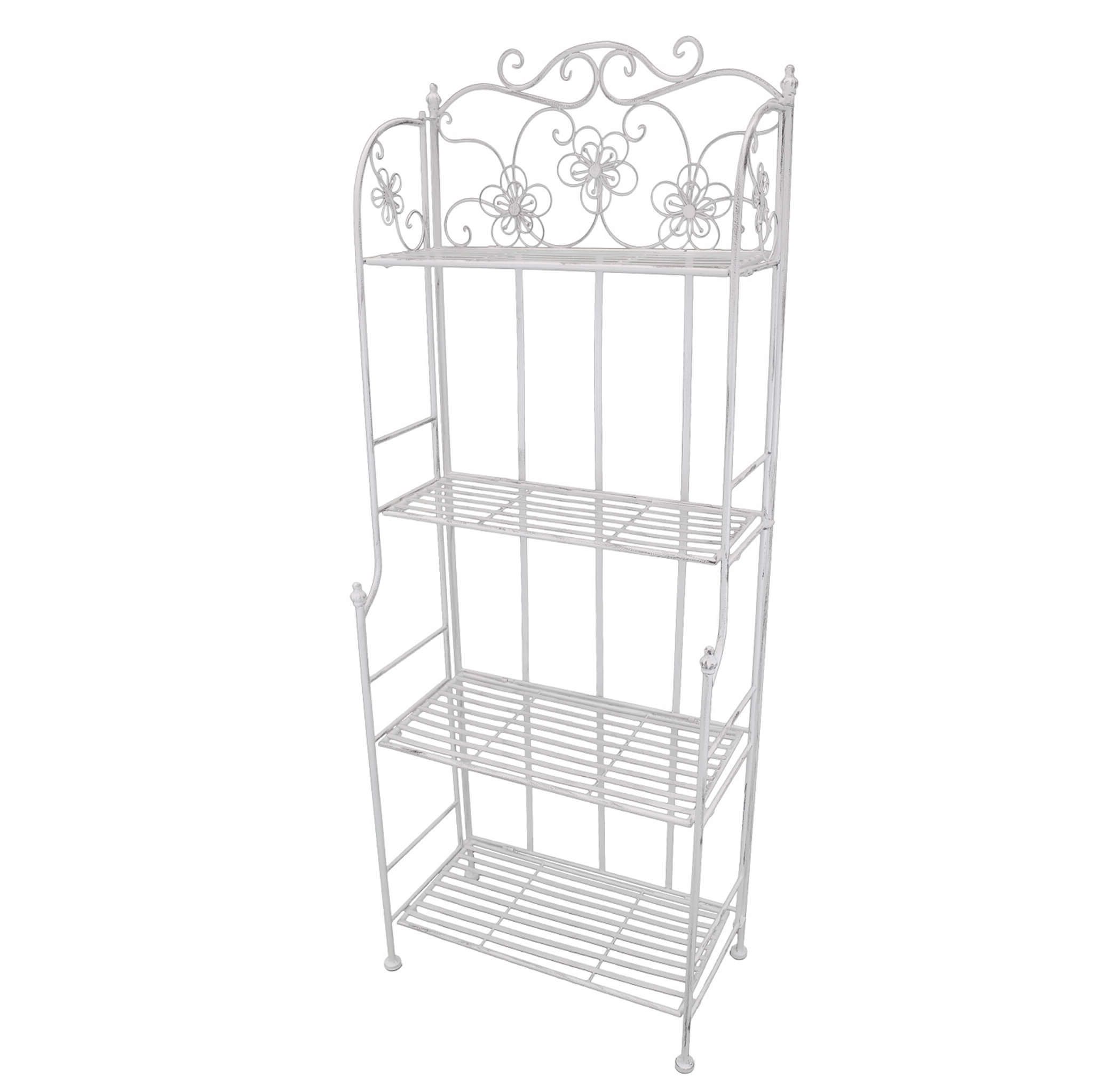 Étagère Scaffale 4 piani in acciaio Margherita