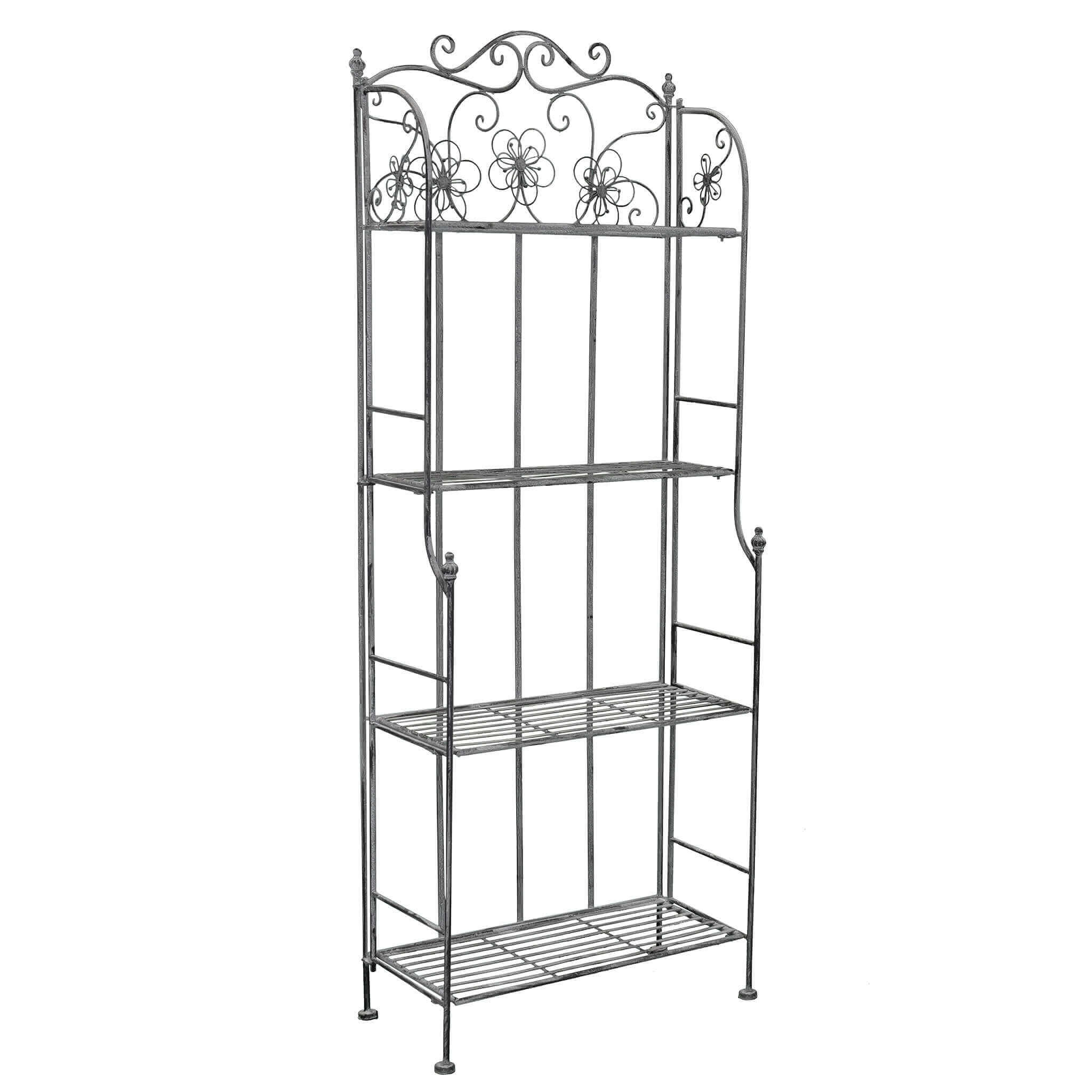 Étagère Scaffale 4 piani in acciaio Margherita