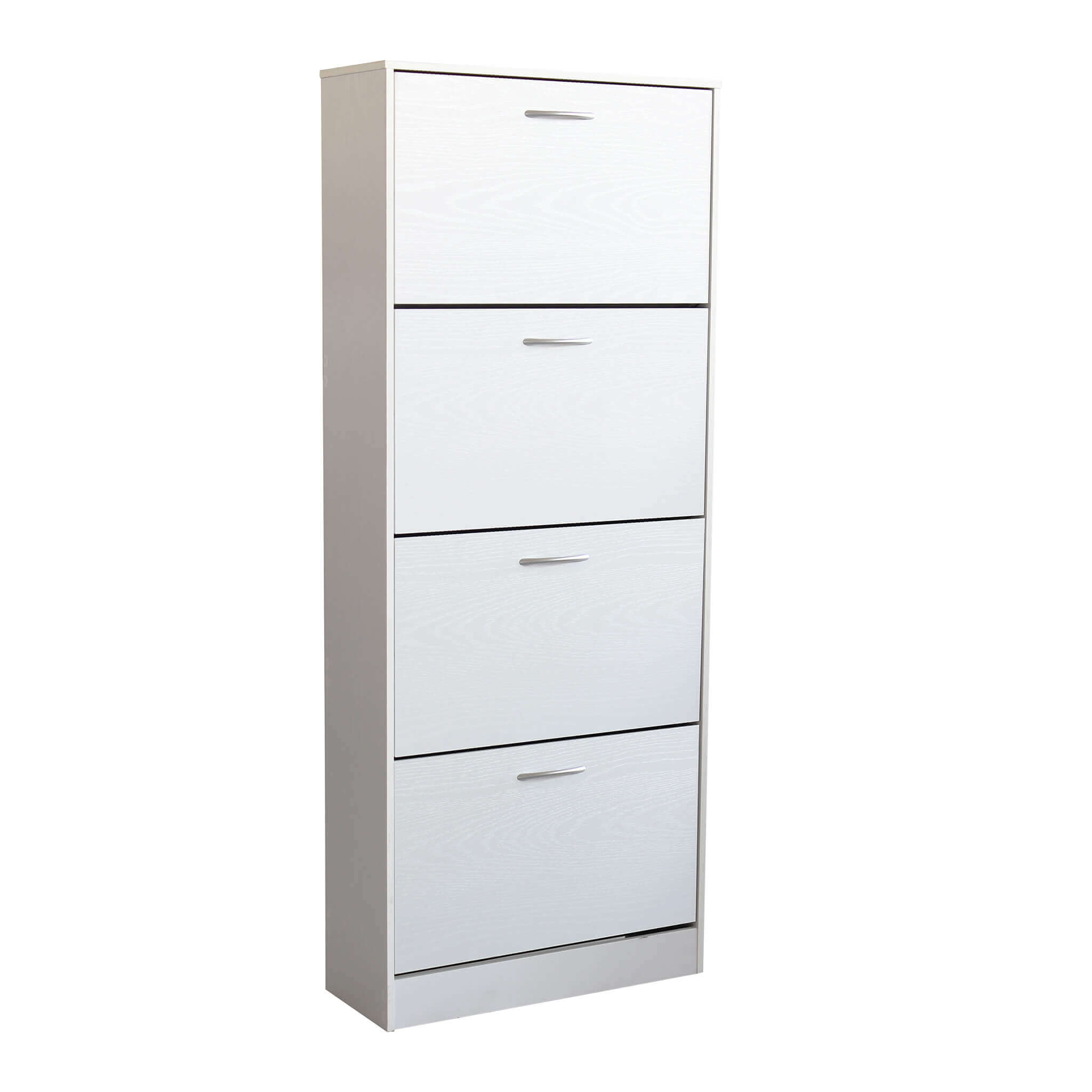 Scarpiera da interno con 4 sportelli a ribalta in legno