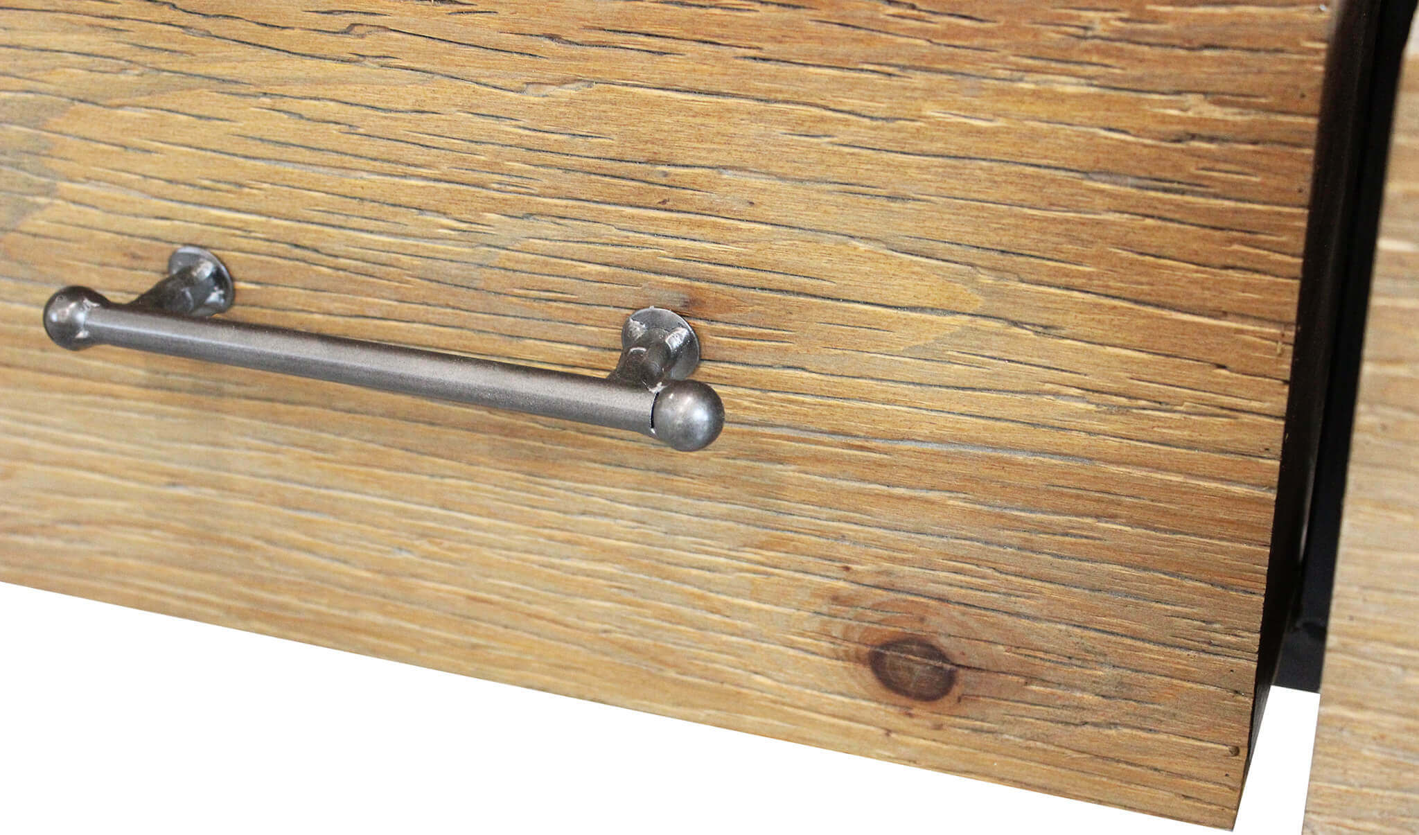 Scaffale in legno e metallo a 4 ripiani con cassetti Linea Classic