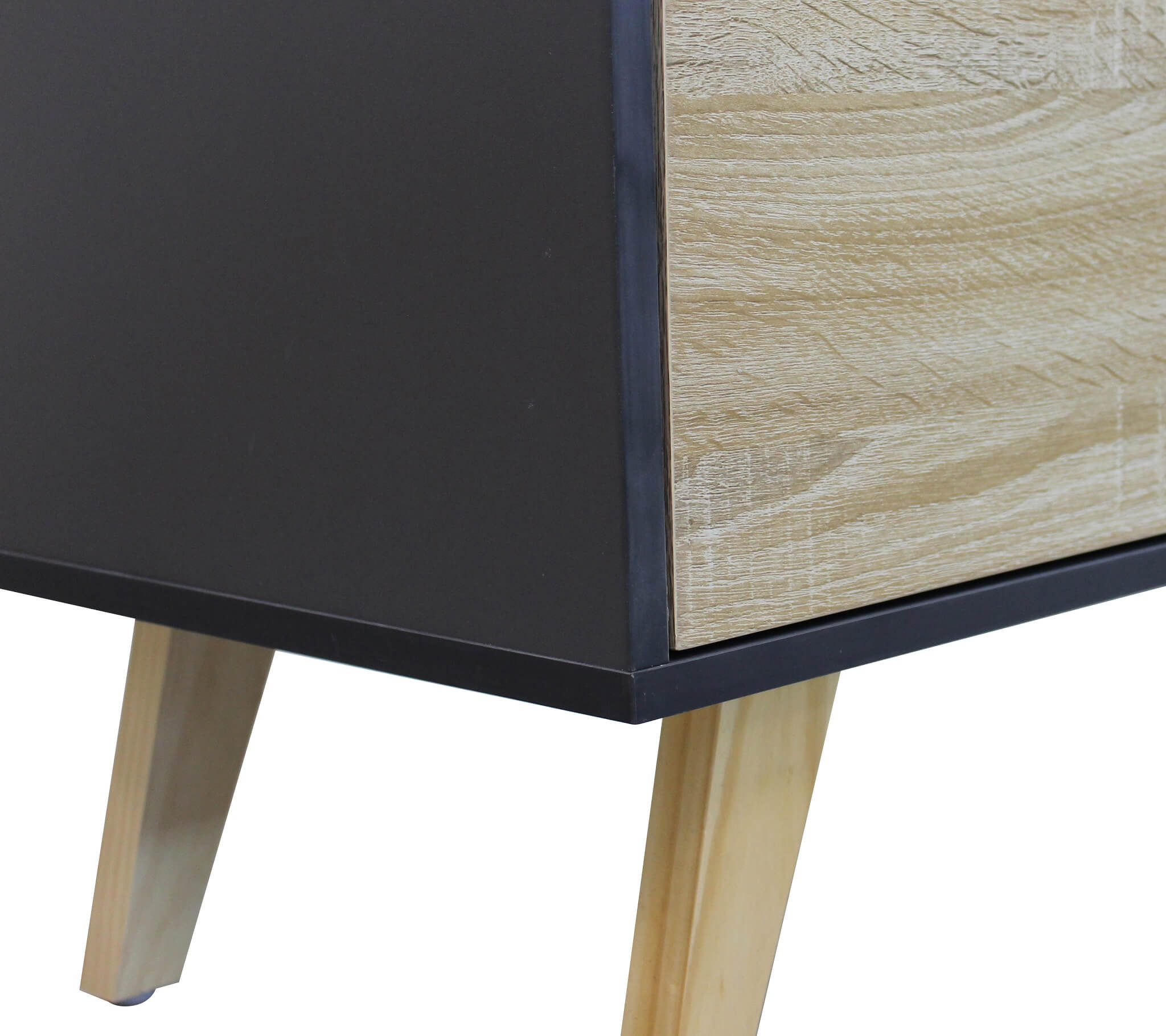 Mobile credenza da interno salotto moderno in legno nobilitato bilaminato con ante push and pull Linea Elegance