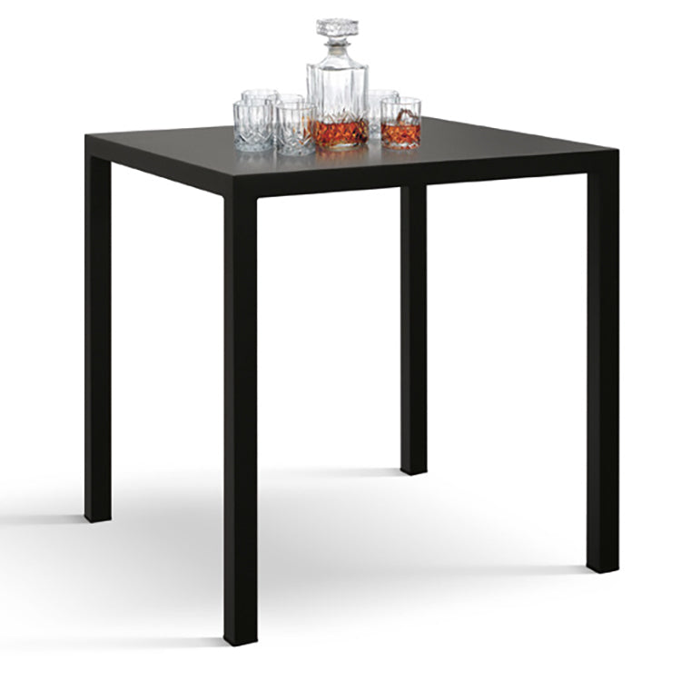 Tavolo quadrato autolivellante da esterno in metallo zincato per bar ristoranti Final