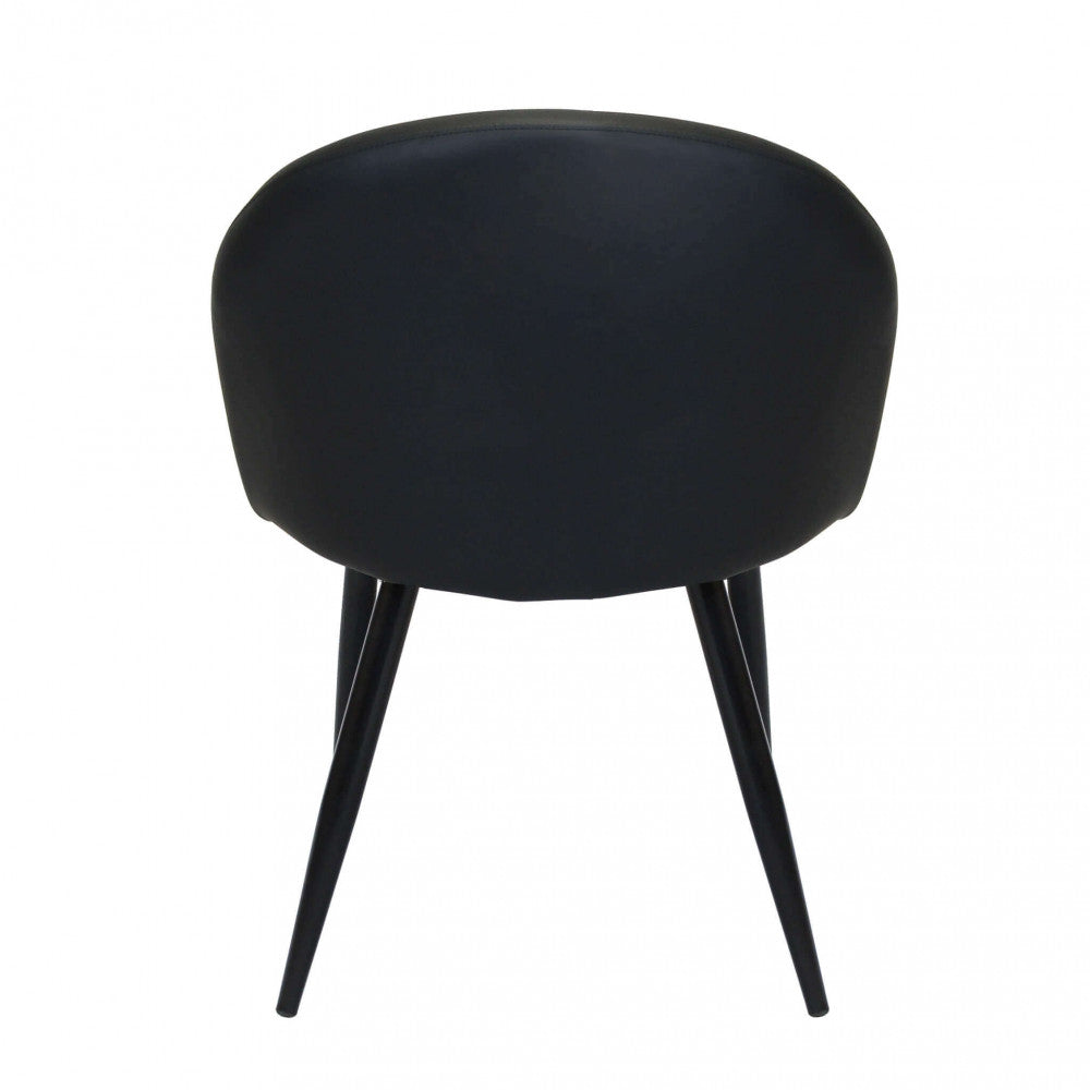 Sedia poltrona da interno con struttura in metallo e seduta morbida rivestita in ecopelle Call Me Large