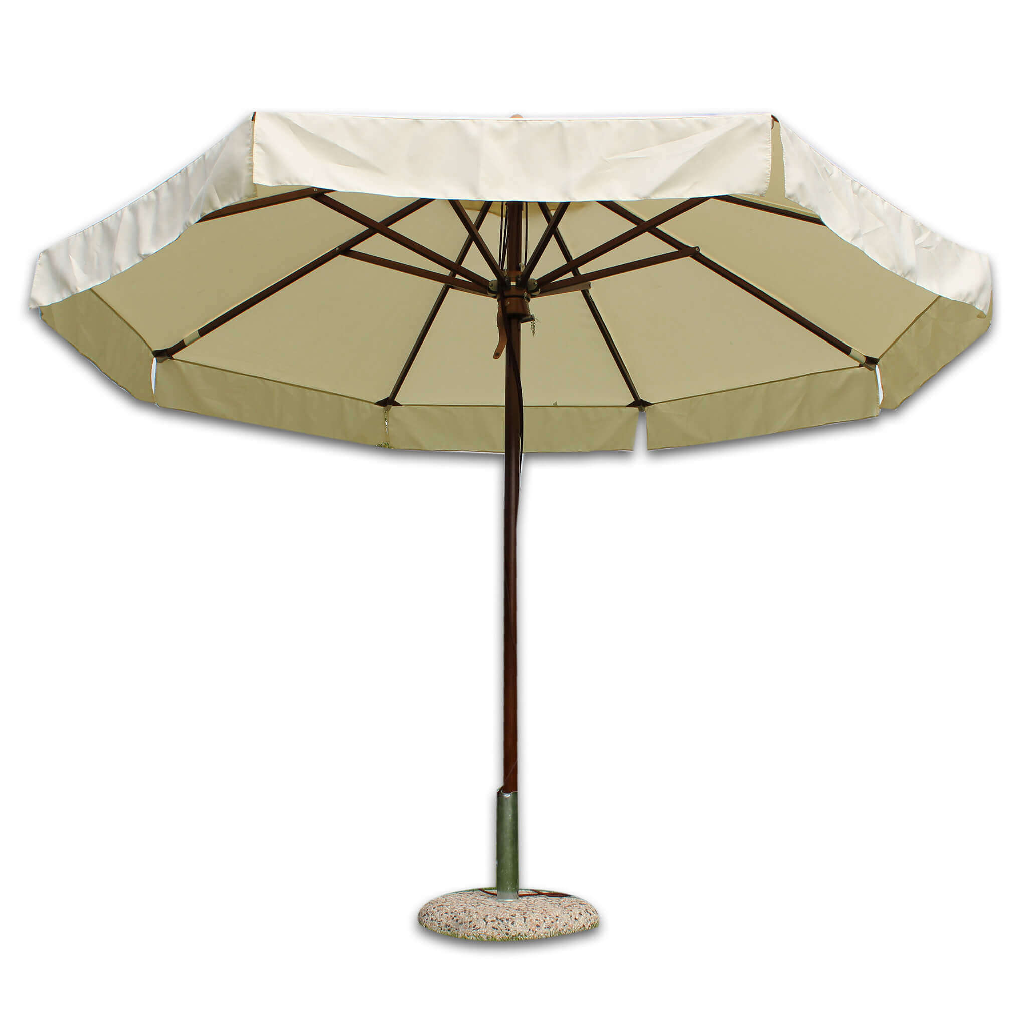 Ombrellone da giardino Ø3 mt con palo centrale in legno Meos
