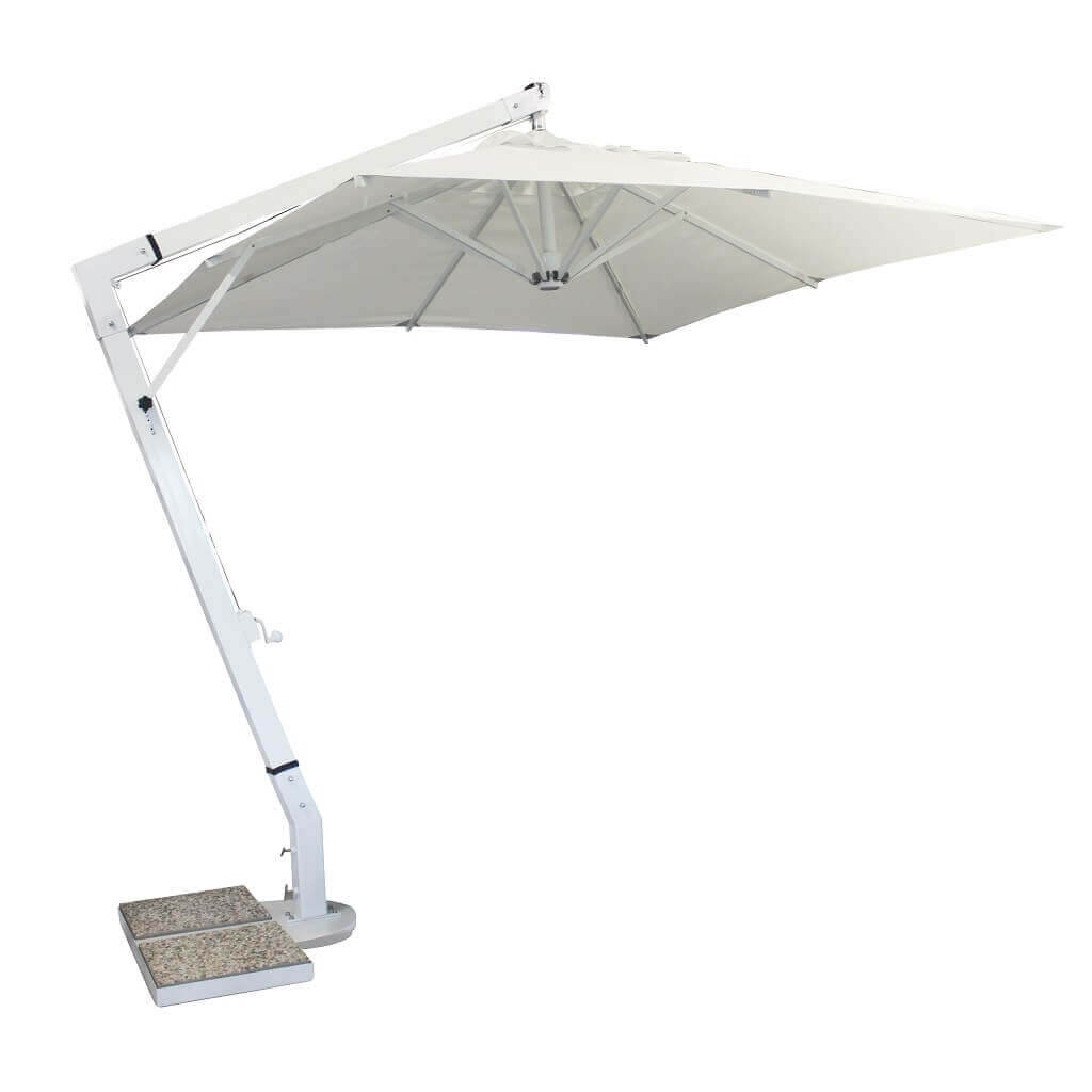Ombrellone da giardino 3x3 mt con 8 stecche in alluminio intercambiabili