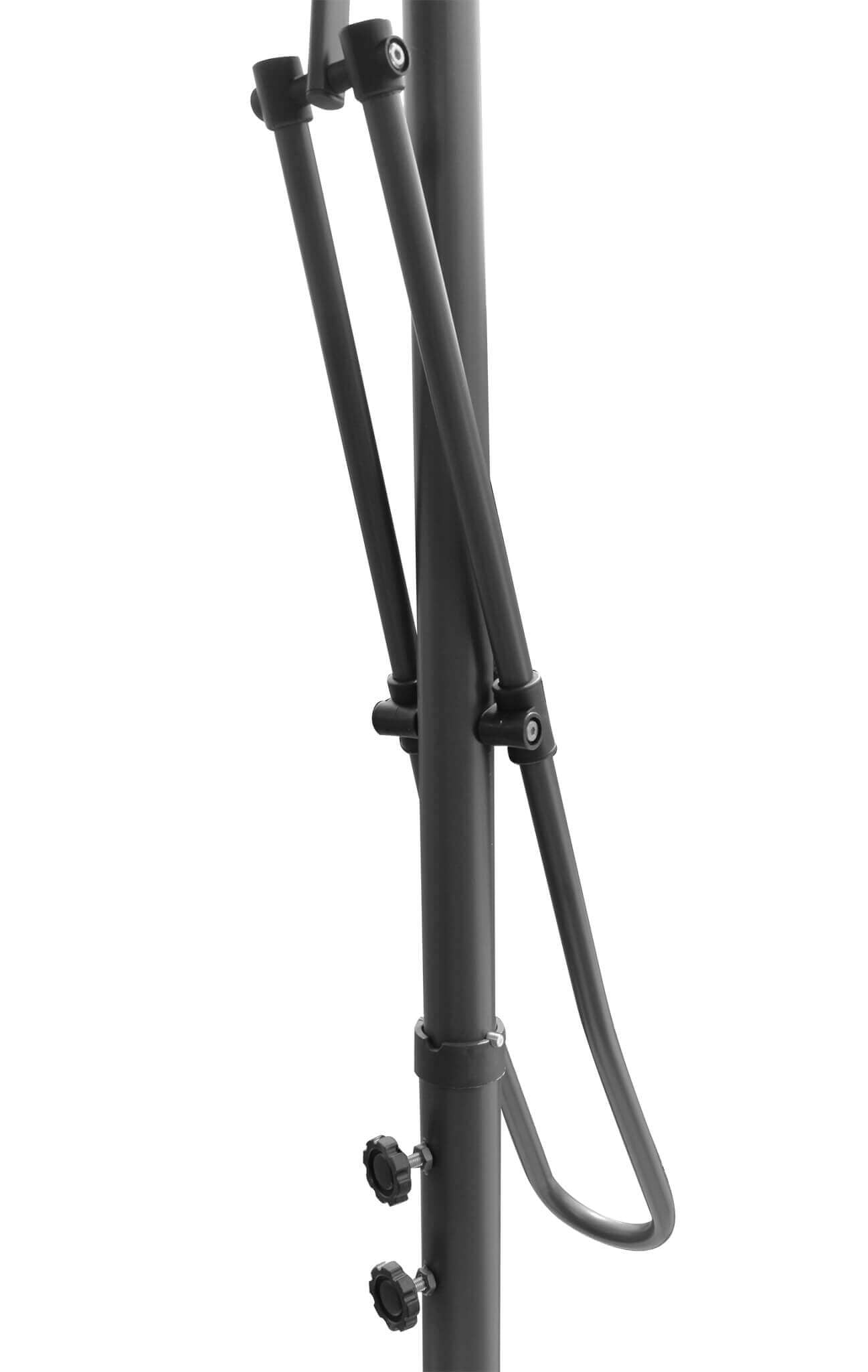 Ombrellone da giardino Ø3 mt con antivento e base a crociera Perinde