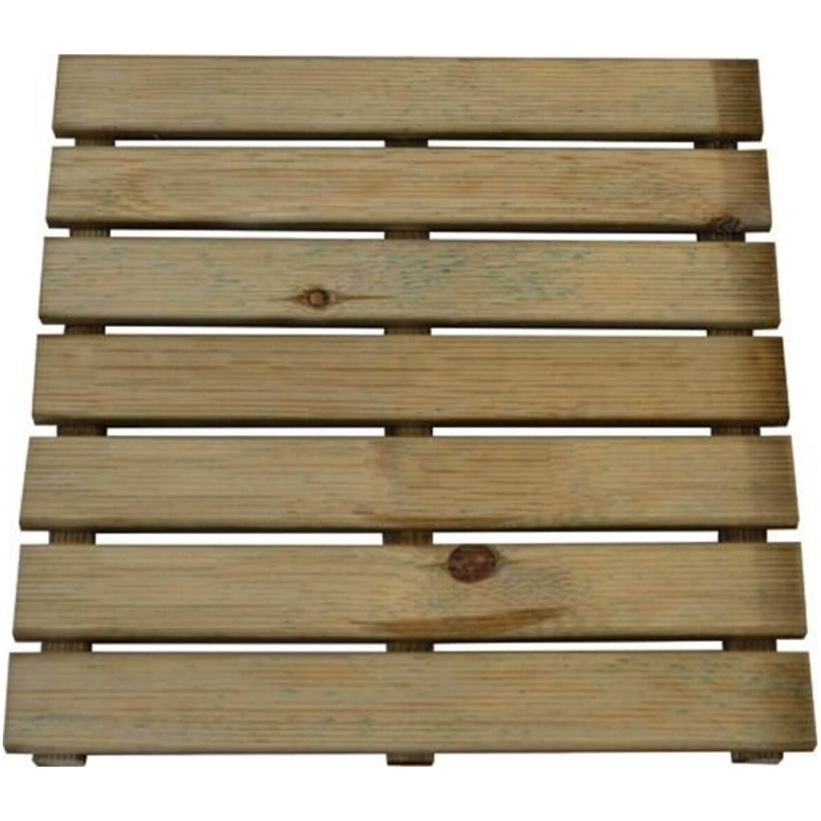 Mattonella pedana in legno impregnato per esterno antiscivolo 50X50 Fore