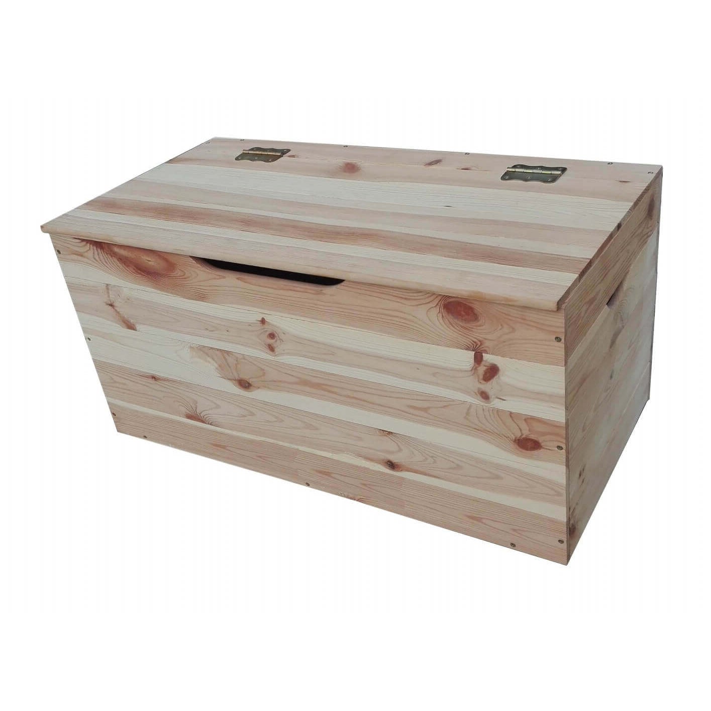 Baule Cassapanca in legno di Pino 100 cm arredo e sistemazione