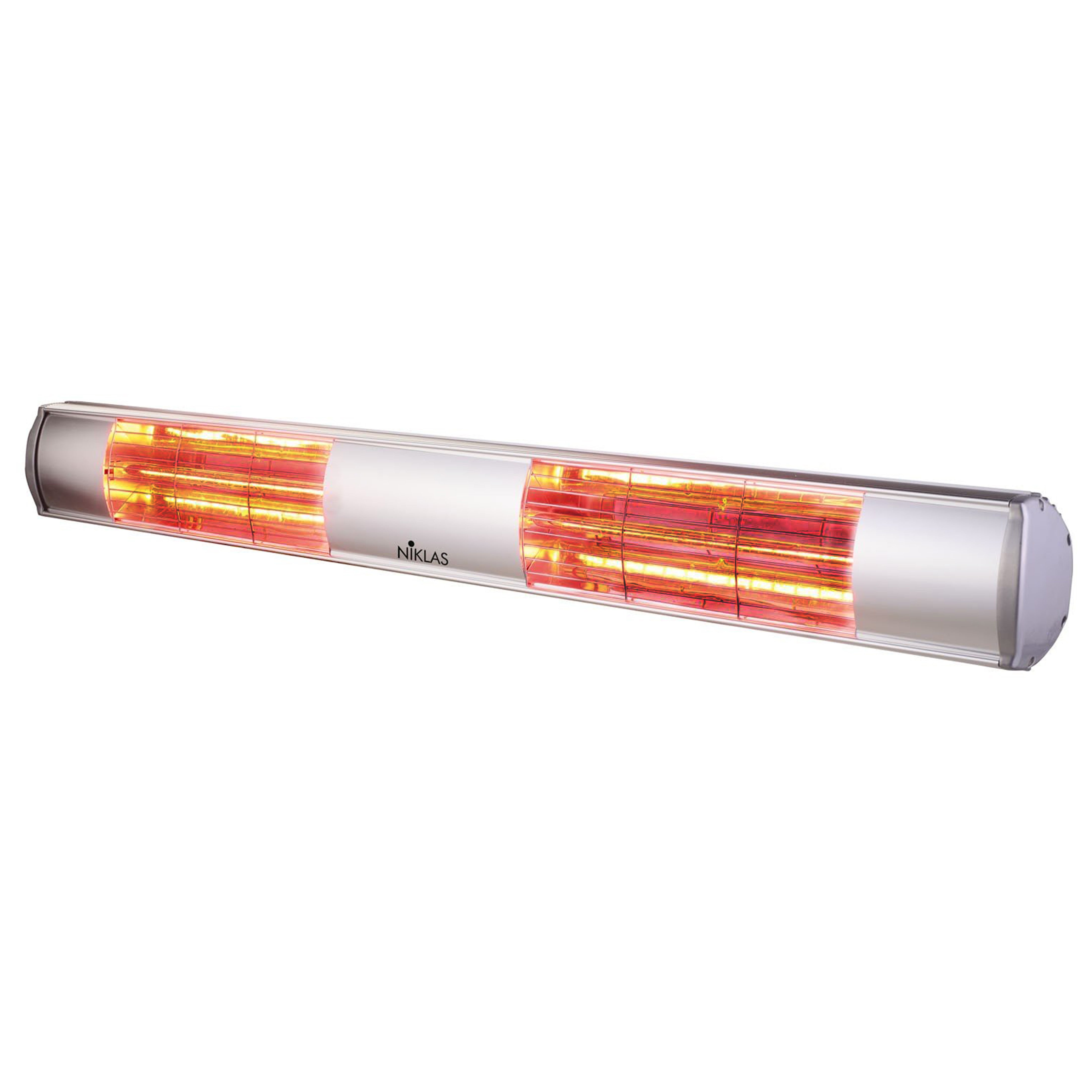 Riscaldatore Stufa termopatio infrarossi da parete per esterno 3000 W Sole Mezzanotte Niklas