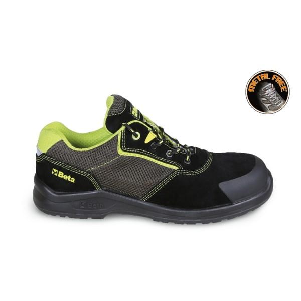 Scarpe antinfortunistiche in pelle scamosciata inserti in mesh alta traspirazione S1P Beta 7223PEK