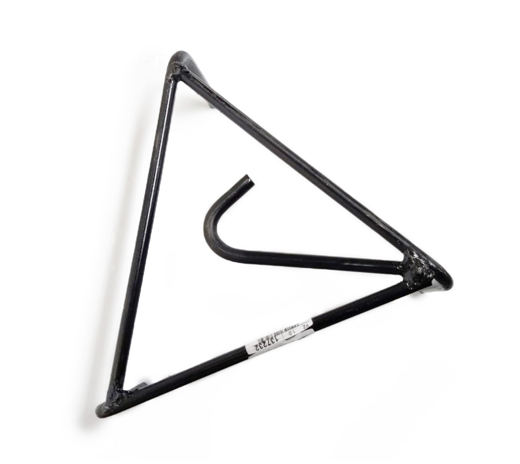 Treppiedini trespolo in ferro grezzo triangolare per camino