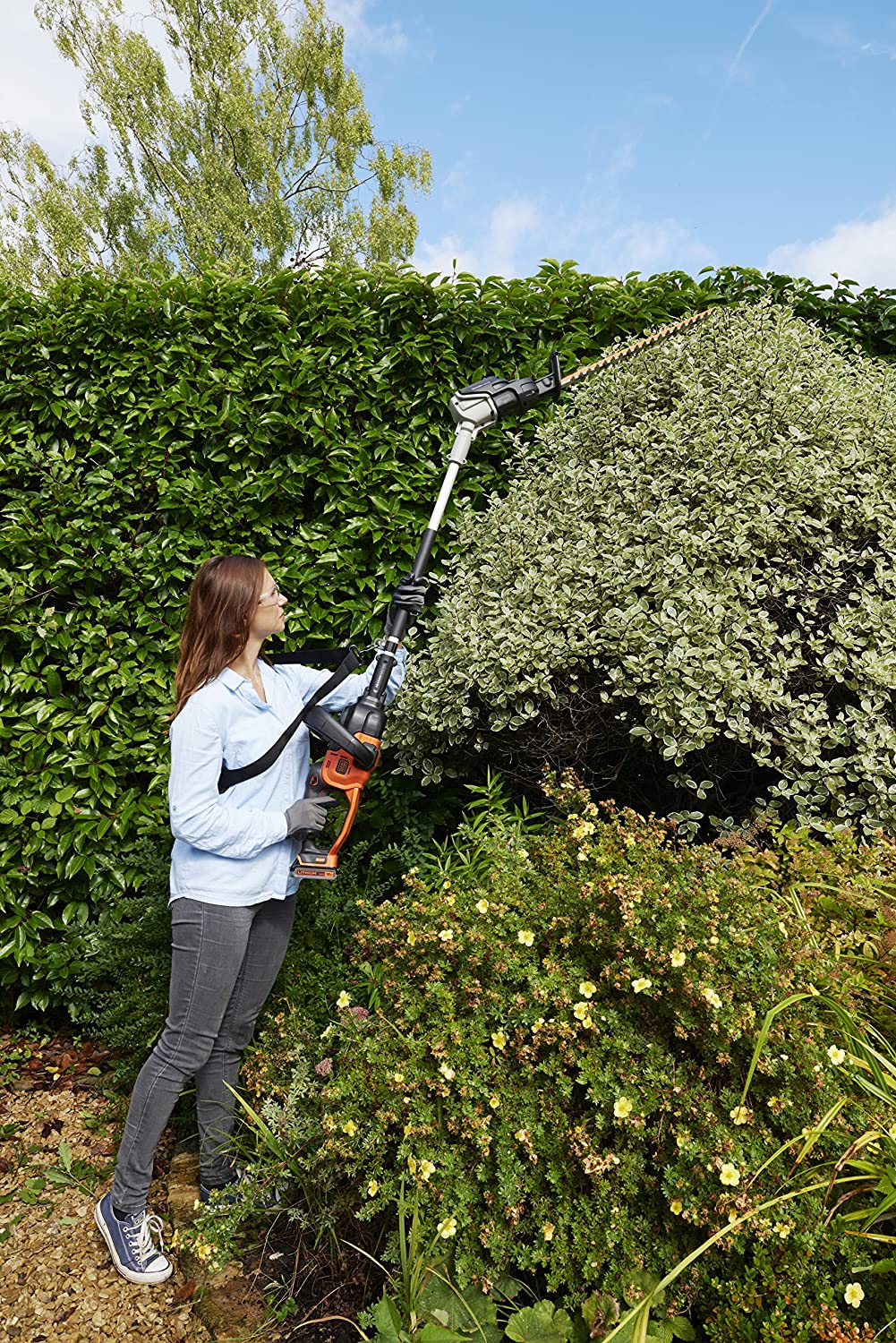 Tagliasiepe multifunzione batteria litio con prolunga estensibile doppia funzione 2in1 B+D BCASK 81 D