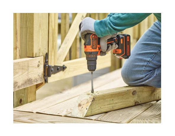 Trapano Avvitatore 18V 1,5Ah 2 velocità con valigetta BLACK+DECKER BDCDD186K