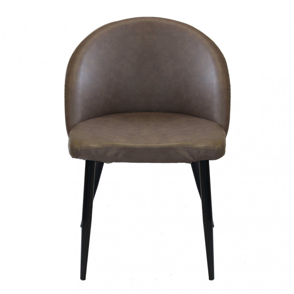 Sedia poltrona da interno con struttura in metallo e seduta morbida rivestita in ecopelle Call Me Large