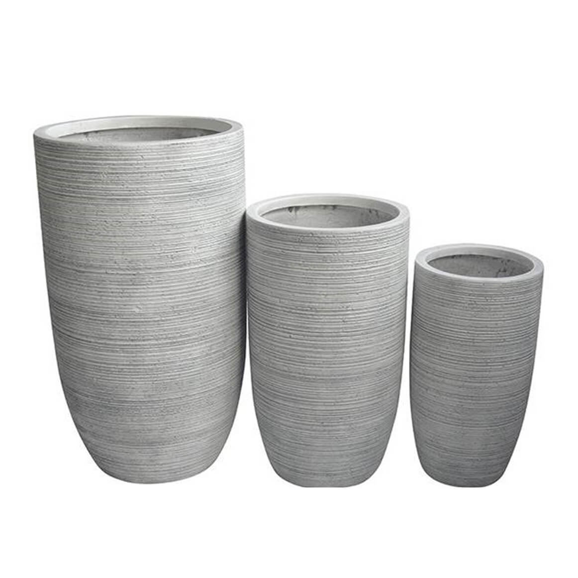 Set Di 3 Vasi Viola