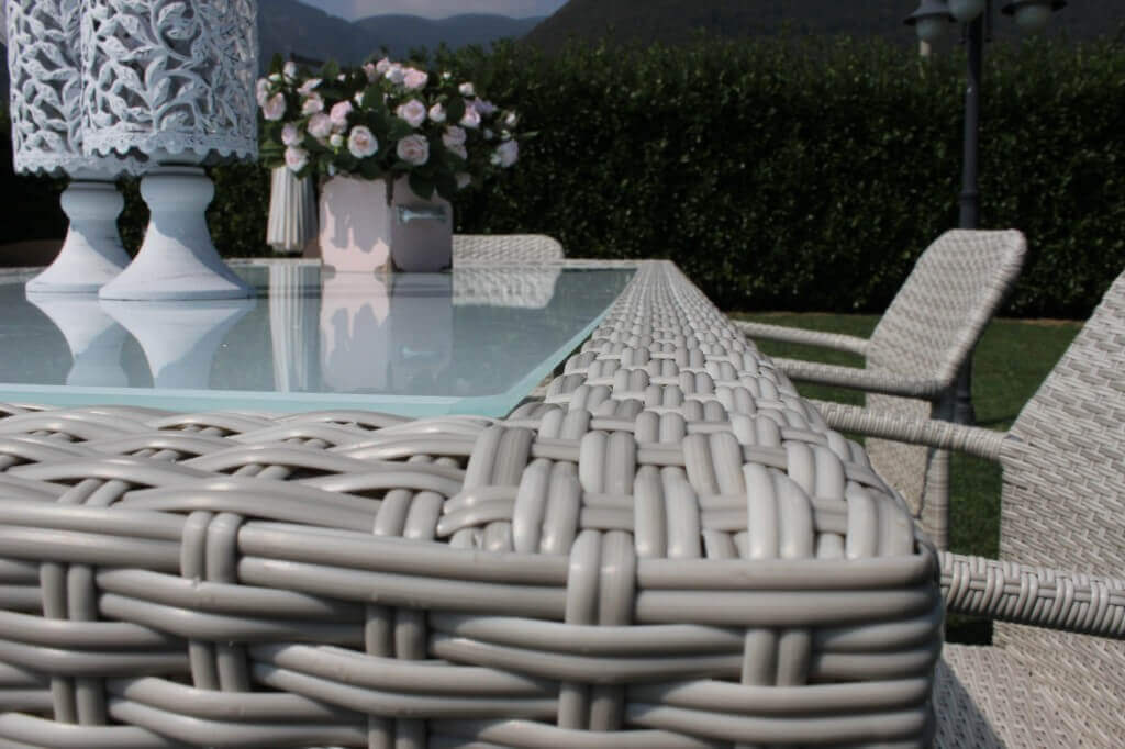 Tavolo in wicker per esterno 150x90 PORTO