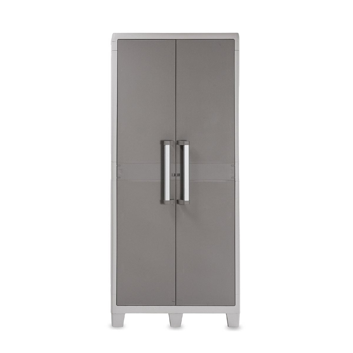 Armadio Tuttopiani in resina con ripiani grigio chiaro tortora Urban XL Toomax