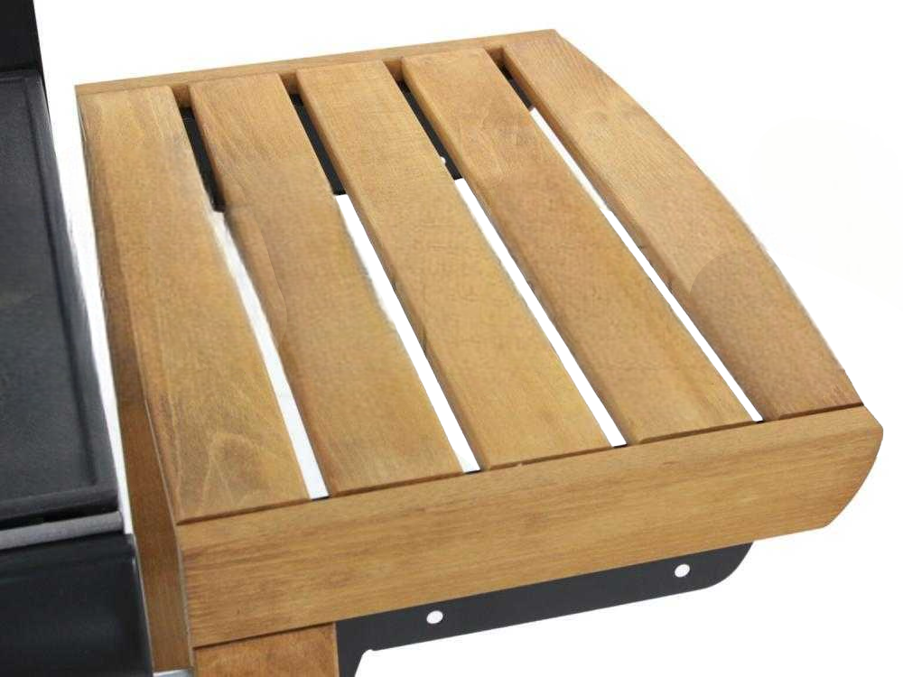 Barbecue a gas con struttura in faggio con piano cottura a griglia e a piastra - Campingaz Dual Gas Adelaide 3 Woody