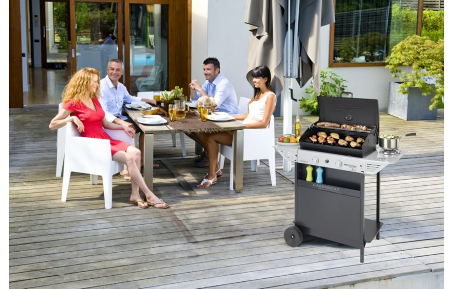 Barbecue a gas 2 griglie + fornello laterale Campingaz XPERT 200 LS + ROCKY