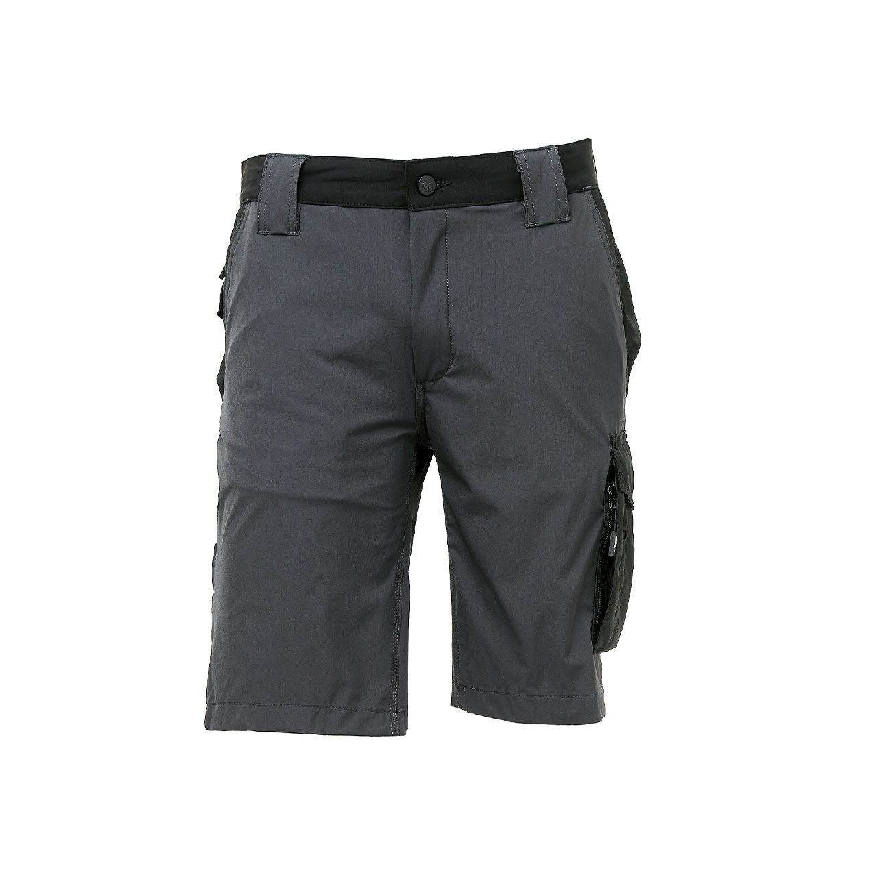 Pantalone da lavoro corto bermuda in tessuto U-4 con tasche Asphalt Grey MERCURY U-Power