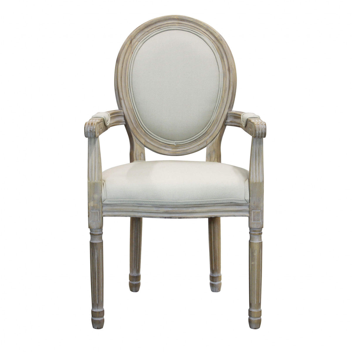 Sedia poltrona da interno in legno ed ecopelle con seduta e schienale imbottiti Provenza