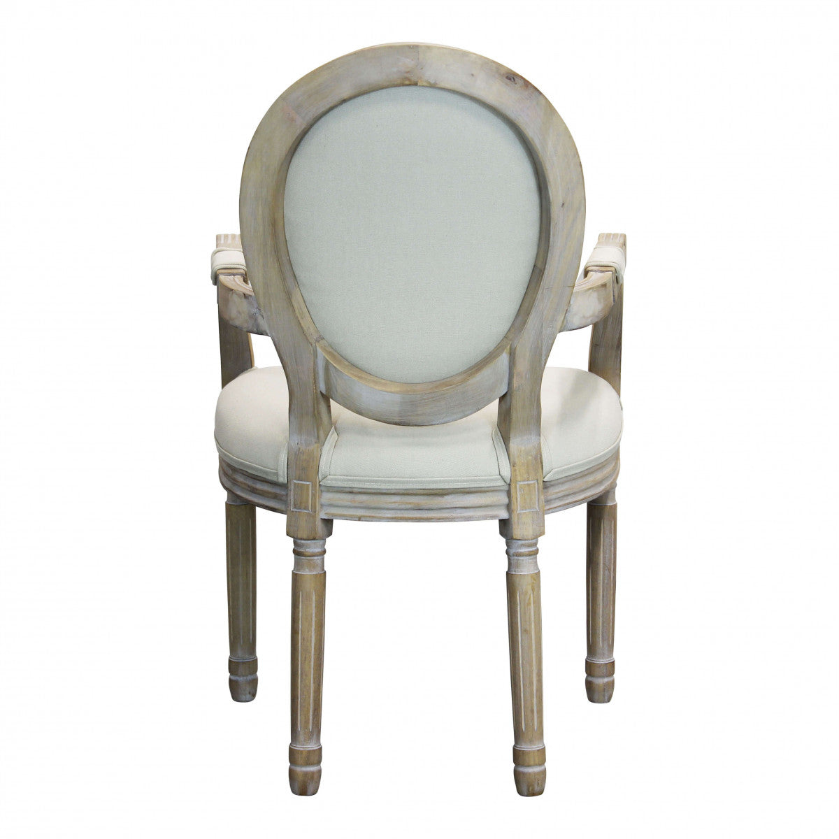 Sedia poltrona da interno in legno ed ecopelle con seduta e schienale imbottiti Provenza