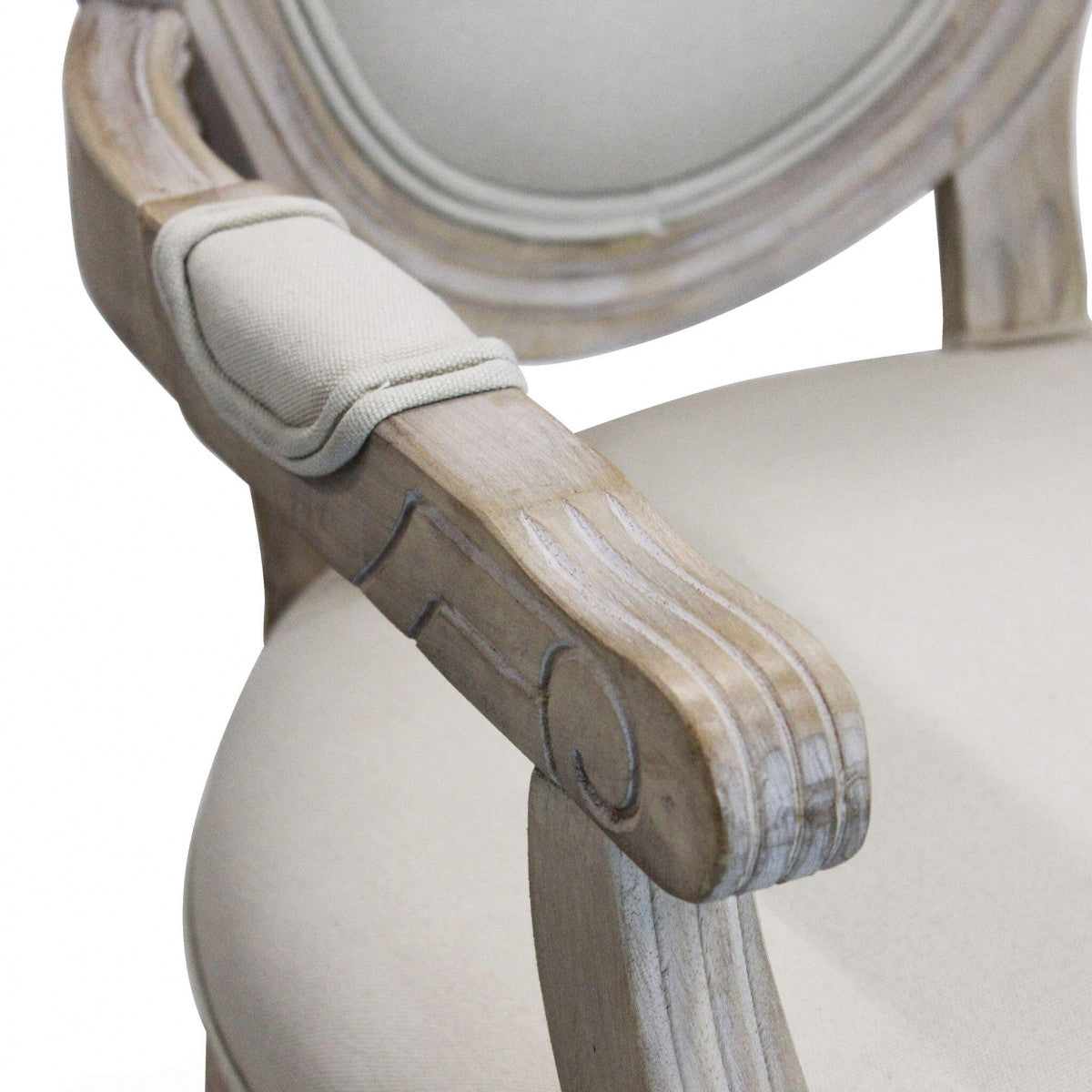 Sedia poltrona da interno in legno ed ecopelle con seduta e schienale imbottiti Provenza