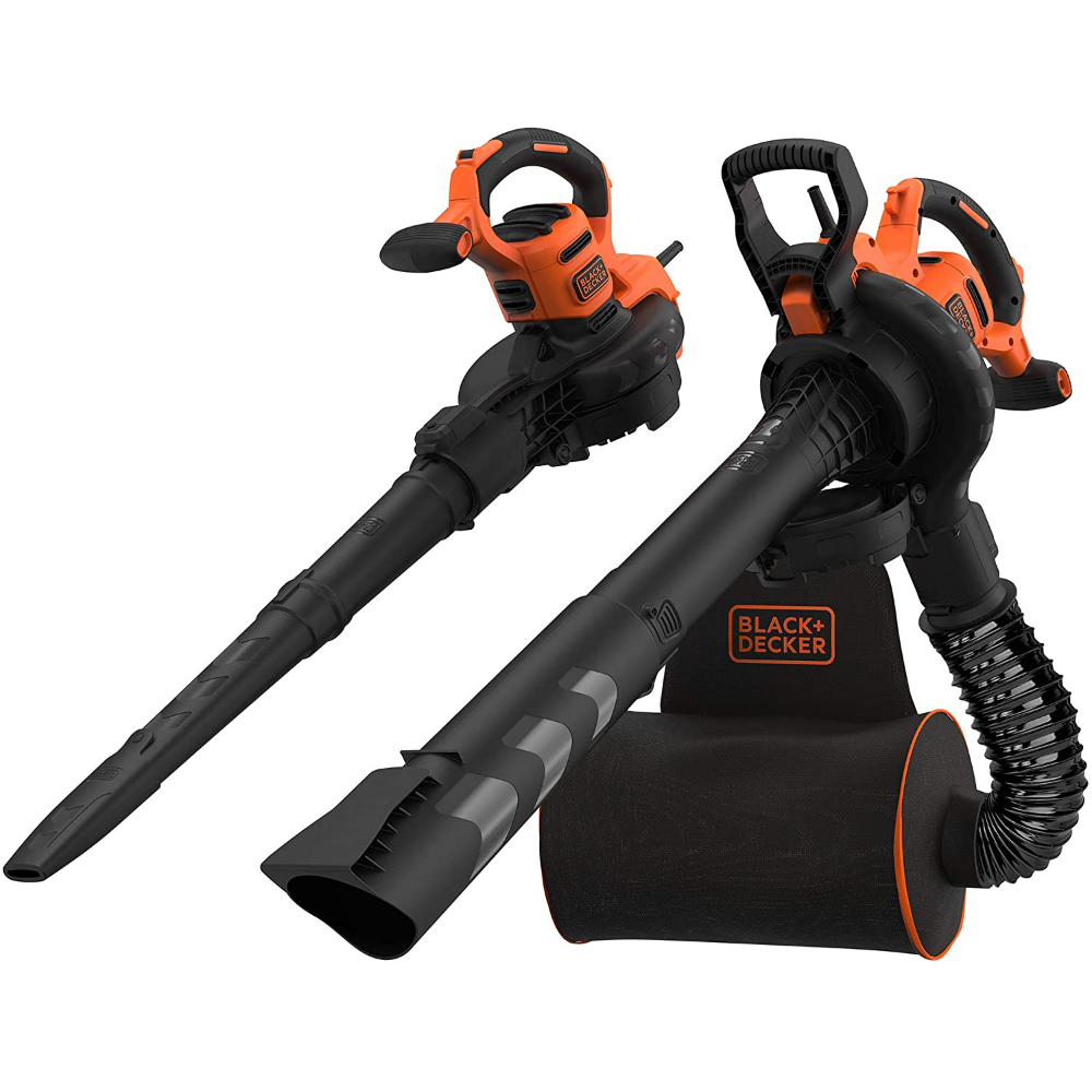 Soffiatore Aspirafoglie Trituratore con zaino 72Lt Black + Decker BEBLV3000W