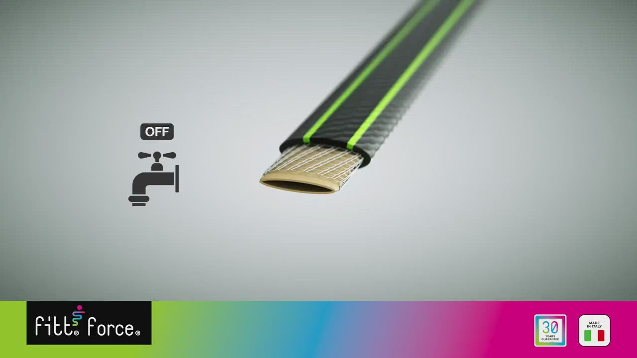 Tubo per irrigazione professionale per giardini e uso domestico 3/4" 25Mt. FITT FORCE