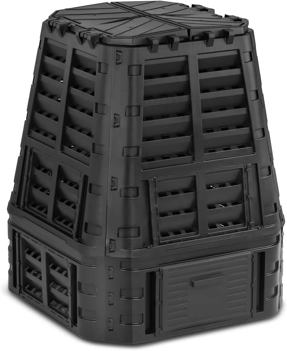 Compostiera da giardino nera 740 Lt  Brixo Kompobox