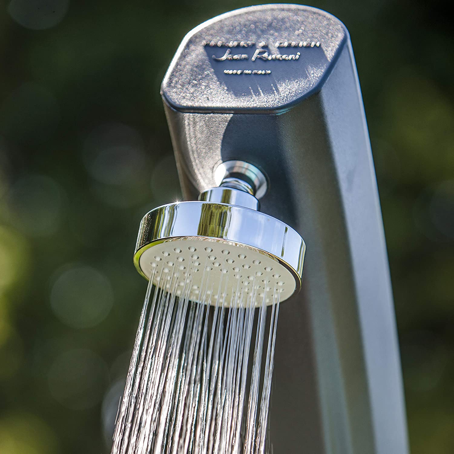 Doccia solare in resina da giardino e piscina con rubinetto lava piedi lt 25 GRE SSR25