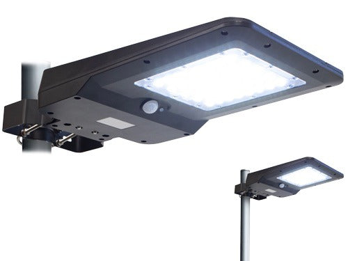 Proiettore lampione led con pannello fotovoltaico regolabile con batteria sostituibile 15 Watt 1600 lumen Century Levante