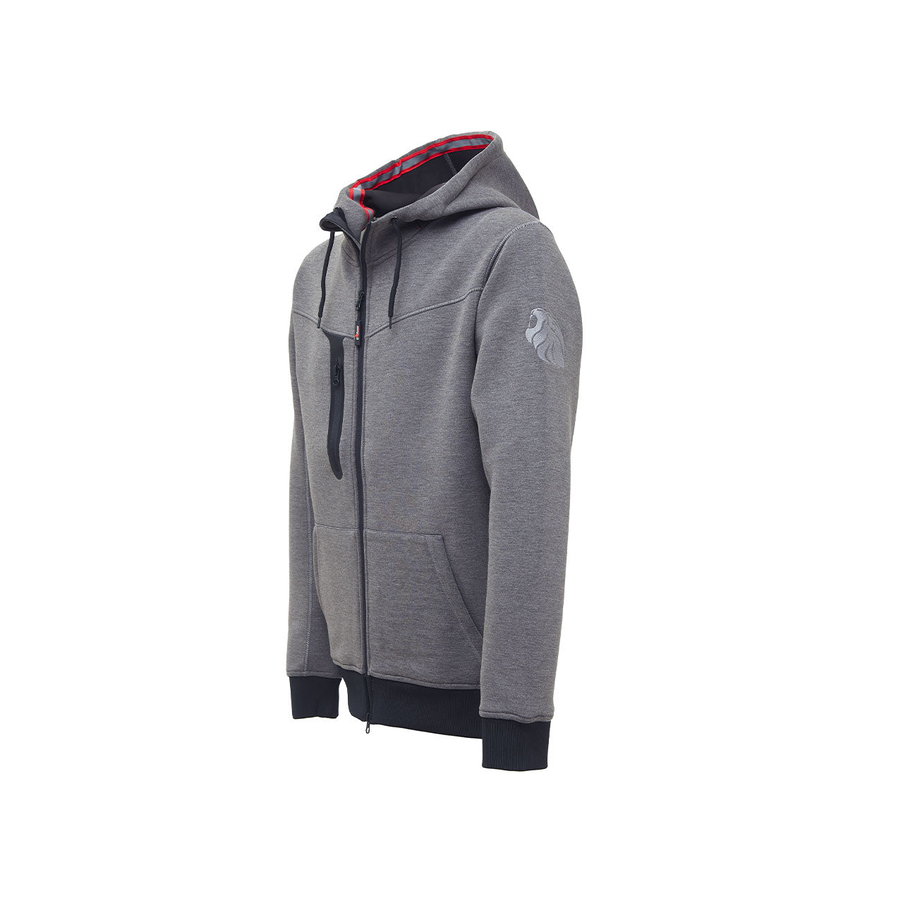 Felpa da lavoro full zip jersey scuba elasticizzato con cappuccio TASTY U-POWER