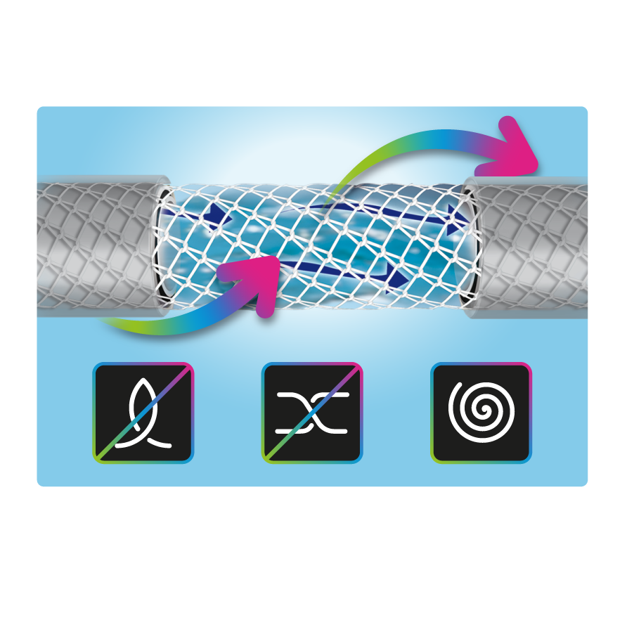Tubo irrigazione retinato 4 strati antitorsione AQUASAN PLUS