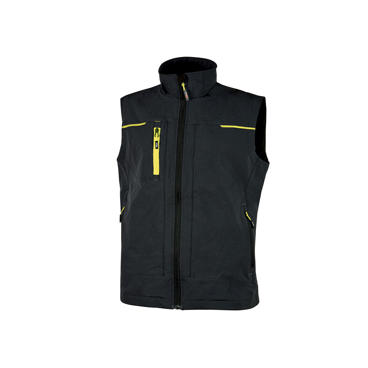 Gilet smanicato da lavoro black carbon Saturn U-POWER
