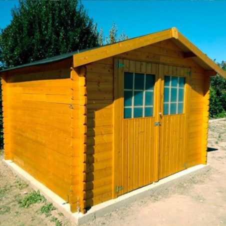 Casetta Garden Wooden Cottage a doghe in legno 270x270 cm con finestre Monte Bianco