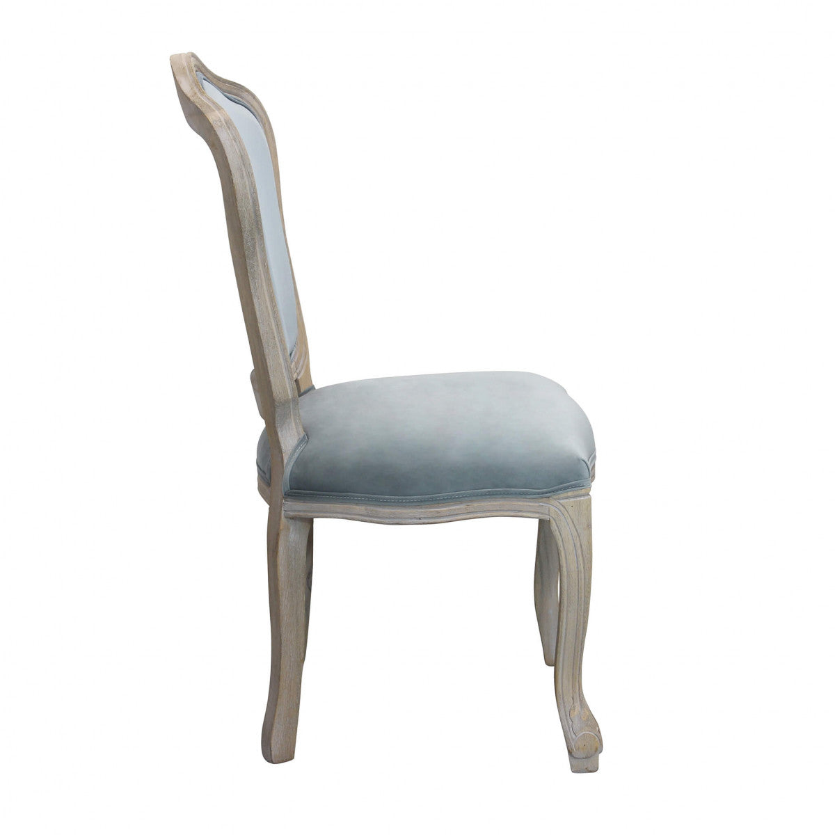 Sedia da interno in legno e tessuto senza braccioli Ancien Régime