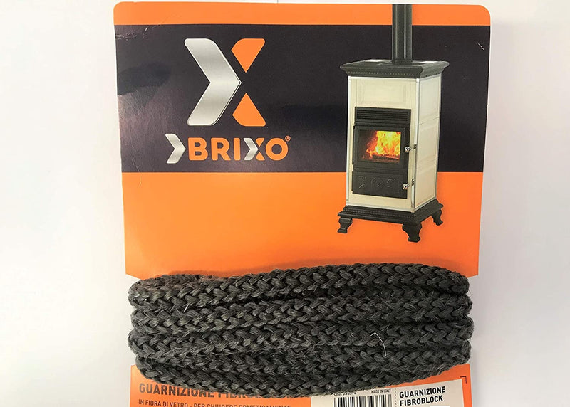 Kit Guarnizioni in fibra di vetro con silicone alta temperatura per stufe e caminetti Kit Fibroblock Brixo