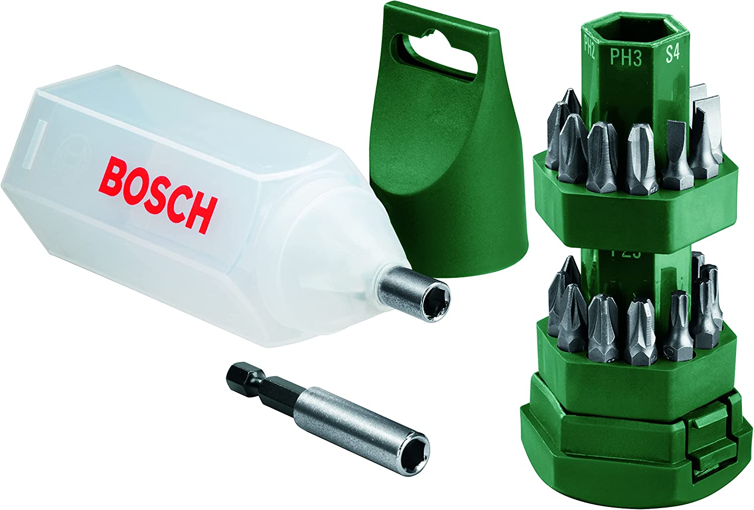 Set inserti per avvitatore 25 pezzi con portainserto e giravite Bosch Big Bit 25 pezzi