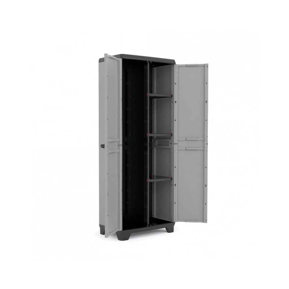 Armadio Basic Portascope con ripiani e 2 ante Keter