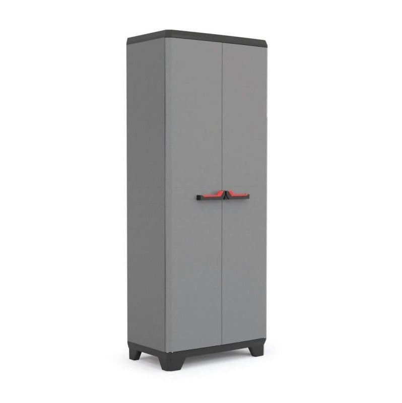 Armadio portascope lucchettabile a 2 ante e 3 ripiani regolabili Basic Stilo Keter