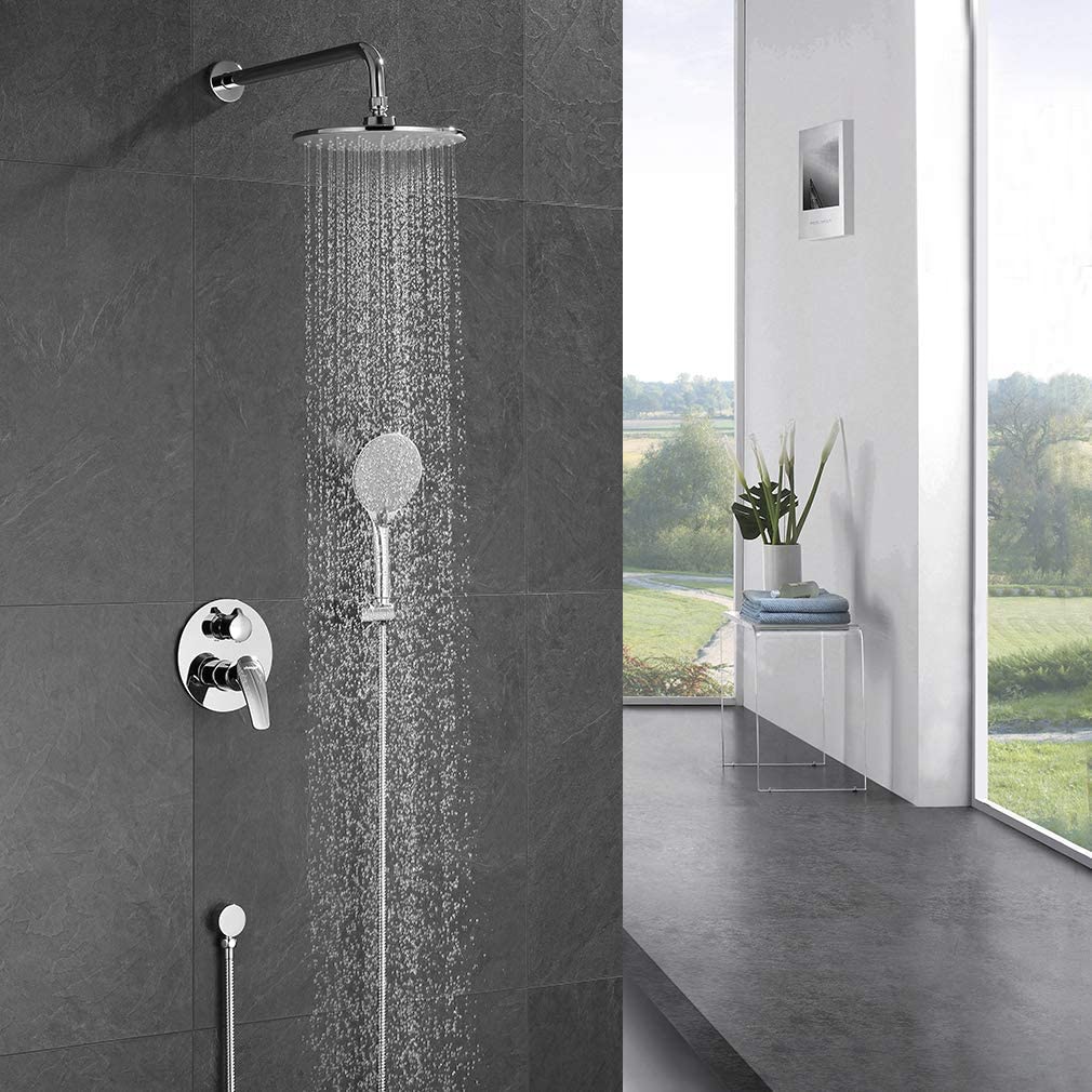 Kit doccia a incasso 3 in 1 con cartuccia in ceramica Ø40 mm Atlantik