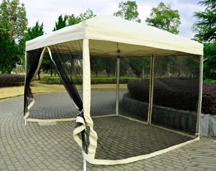 Zanzariera di ricambio per gazebo 300x300cm tende con zip Garden Deluxe Collection