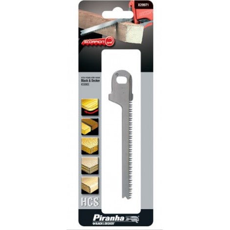 Lama di ricambio HCS 134 mm KS890 e KS890E per Scorpion B&D X29971