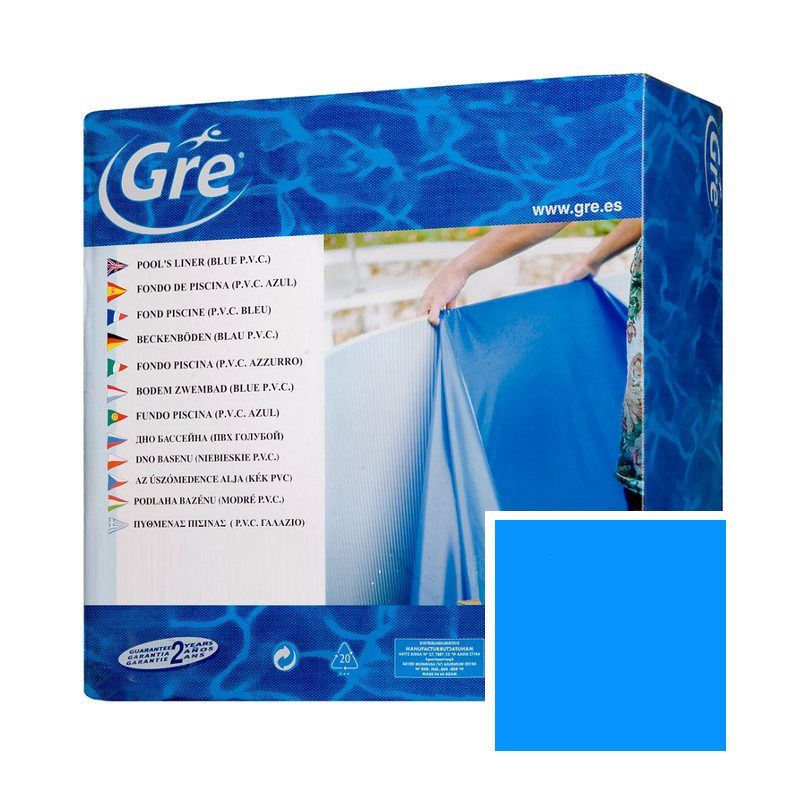 Telo di ricambio Liner BLU per piscine in acciaio ovali 610x375x120 GRE FS PROV 610