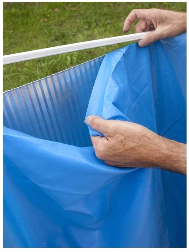 Telo di ricambio Liner BLU per piscine in acciaio ovali 610x375x120 GRE FS PROV 610
