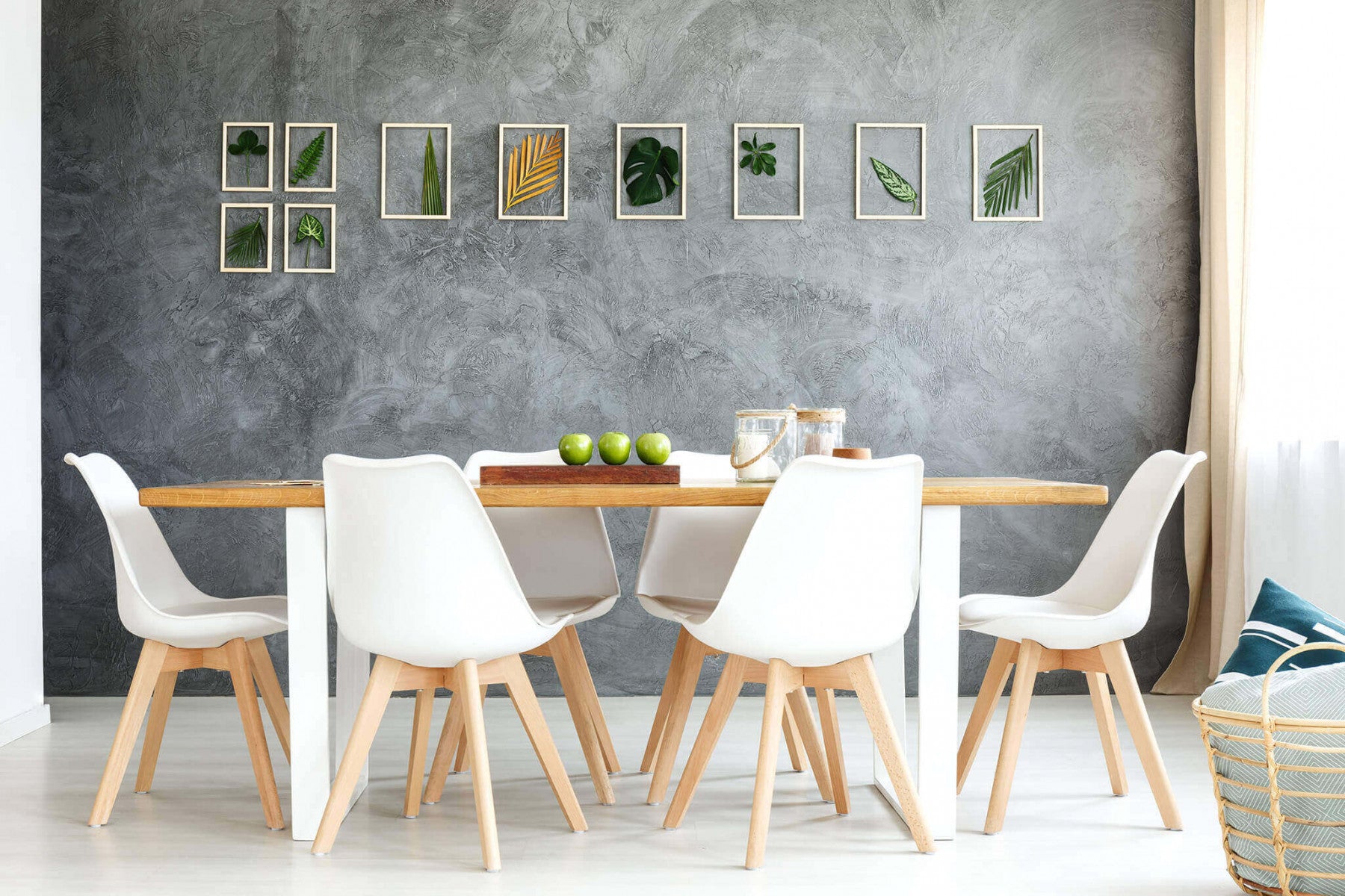 Sedia da interno in legno e materiale plastico con seduta imbottita Gary