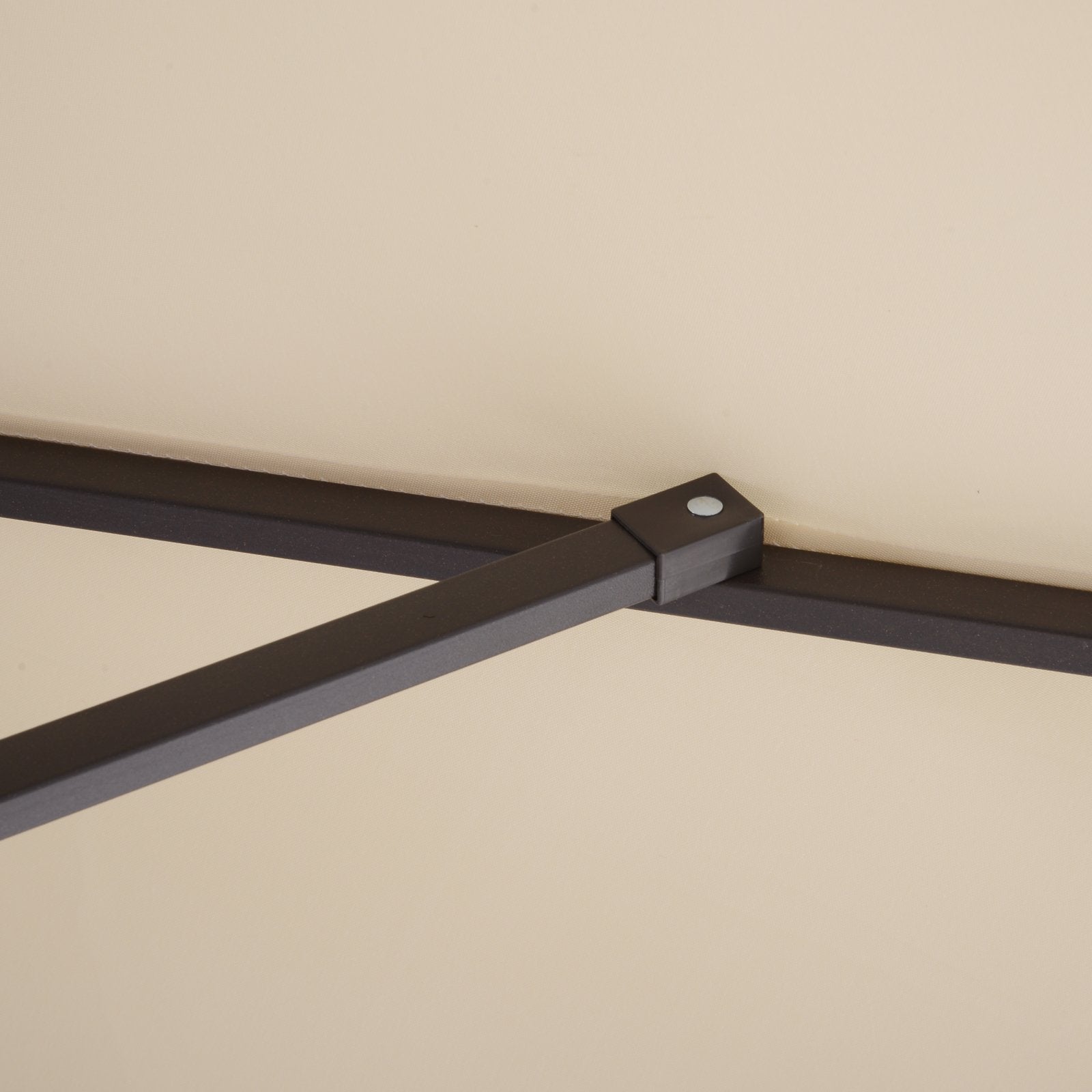 Ombrellone doppio da giardino in alluminio 460x270xH240 cm Alu Twin Beige