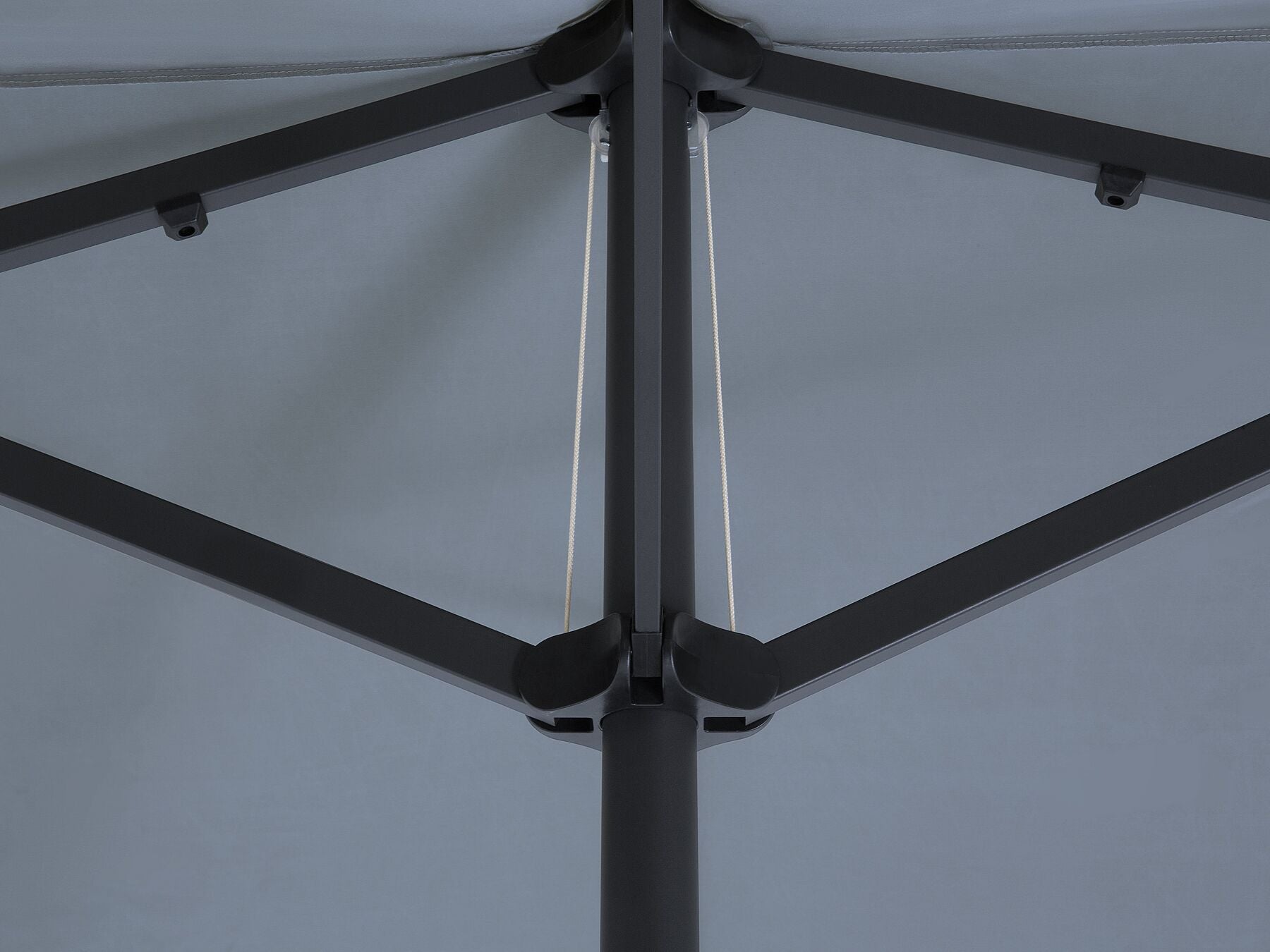 Ombrellone doppio da giardino in alluminio 460x270xH240 cm Alu Twin Grigio